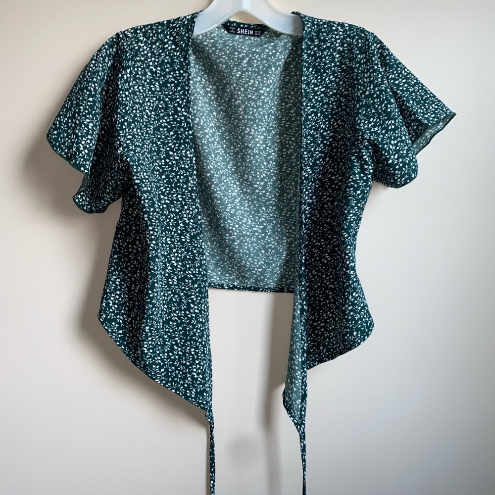 Shein wrap top